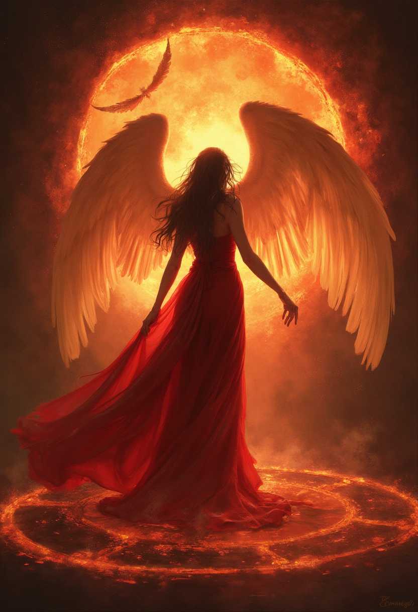 A gust of wind whipped through the room as the energy in the circle surged, and Eliot’s heart skipped a beat. The air grew thick, tinged with the scent of brimstone, as a figure began to take shape in the center of the glowing circle. Expecting to see a radiant angel or at least something mildly impressive, Eliot blinked in confusion as a woman emerged, her long, dark hair cascading down her back, and a wicked smile curling on her lips. Dressed in crimson with an aura of seductive confidence, she was not at all the being of light Eliot had intended to summon. "Well, well," she purred, her voice like velvet. "I must say, it's been a while since a student summoned me by accident.” Eliot’s stomach dropped. He hadn’t summoned an angel. He had summoned a succubus.










