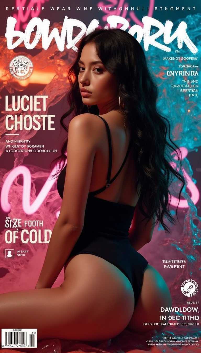 magazine_cover, magazine_style, surreal lucid erotic dream with storng memorable effect full of sexyness captured by lustful photographer, aesthetic_pose, 