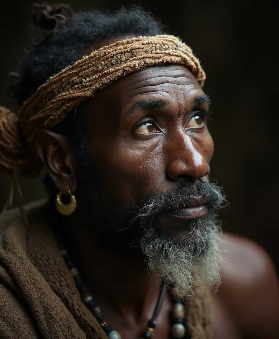 Traditional African Warriors Portrait