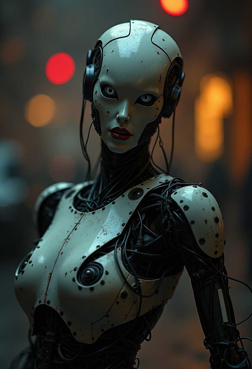 Robotic Female with a Cybernetic Aesthetic