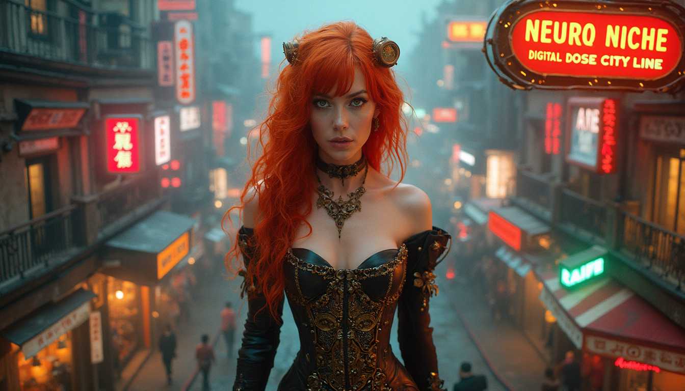 Neon Steampunk Enchantress