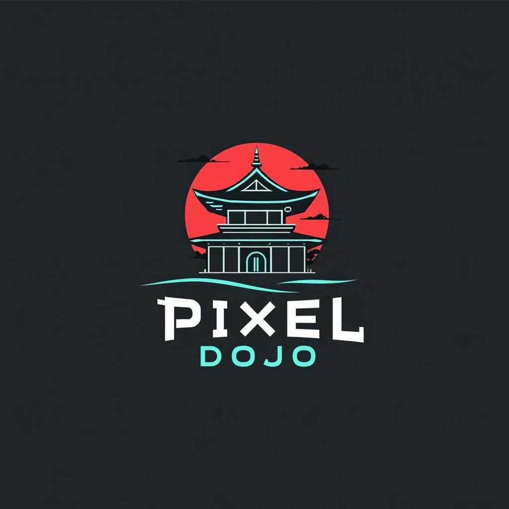 Title: "Logo Design for Pixel Dojo" Description: Design a logo for "Pixel Dojo," a name that evokes a blend of technology and precision with a touch of Japanese culture. Imagine a modern, minimalist logo that balances digital aesthetics with traditional influences. Visual Details: - Use a geometric, pixelated style to reflect the digital aspect. - Incorporate a stylized dojo or traditional Japanese architectural element subtly integrated into the design. - Color palette: black, white, and a vibrant shade like red or teal to add contrast and draw attention. - Include a crisp and clean font that complements the digital theme, with the word "Pixel" in bold and "Dojo" in a complementary stylized script. Style: - Blend between modern digital art and traditional Japanese ink art for a unique fusion style. - Use vector graphics for clean and scalable design. Composition: - Centralized design with "Pixel" above "Dojo," creating a balanced and symmetrical layout. - Consider a horizontal layout for versatility on websites and printed materials. Mood and Atmosphere: - Convey a sense of innovation, discipline, and artistry, inspired by the concept of a dojo where skills are honed. - Emphasize a harmonious blend, portraying both modern digital prowess and cultural respect. Technical As