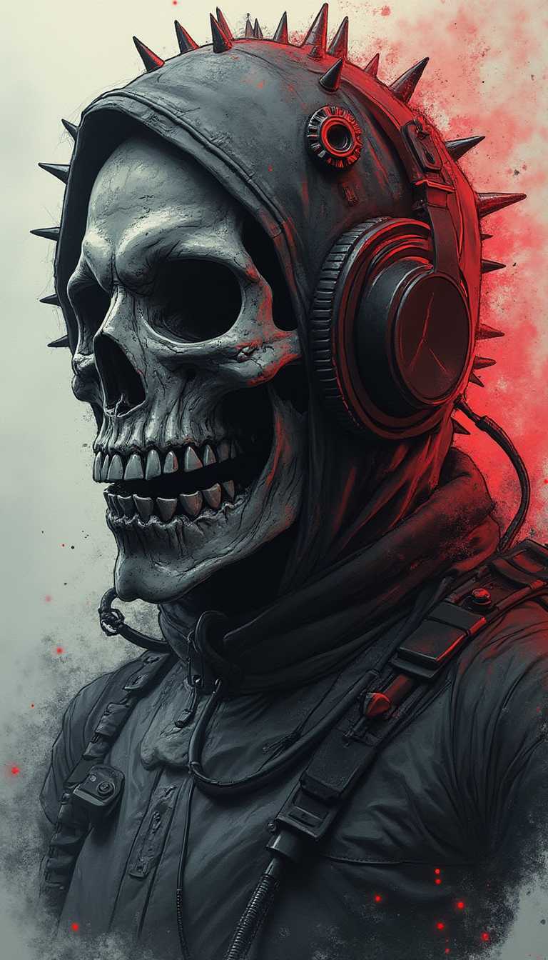 Stealthy Skull A Fusion of Elegance and the Macabre