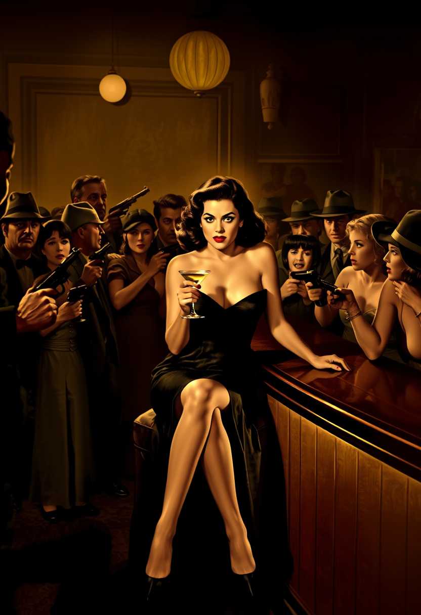 Confidence at the Bar A Pinup Style Portrait