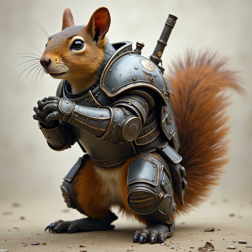 an armored squirrel