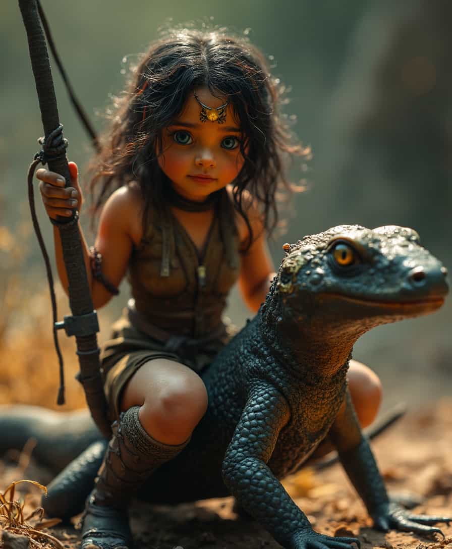 cinematic amazing beautiful photoshoot of an miniature amazon warrior woman ridging on a gekko, 
intrinsic details, detailed eyes, high resolution, 32k, ultra realistic, soft light