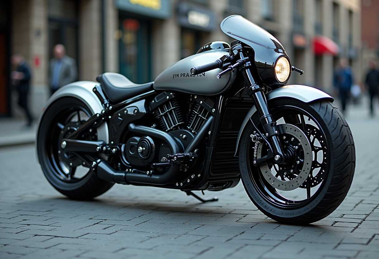 a photo of TECH, a bike style spaceship, high-tech style

