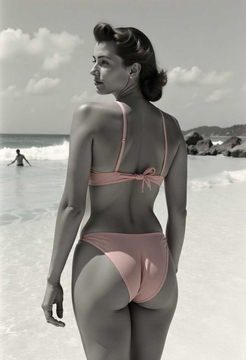 1940s: named after Bikini, where an atom bomb was exploded in 1946 (because of the supposed ‘explosive’ effect created by the garment).


