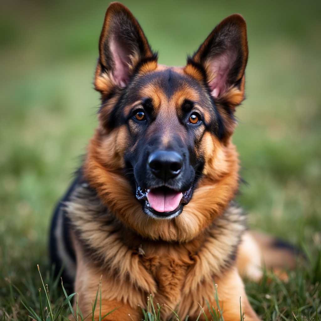 German Shepherd Dog A Portrait of Alertness and Grace