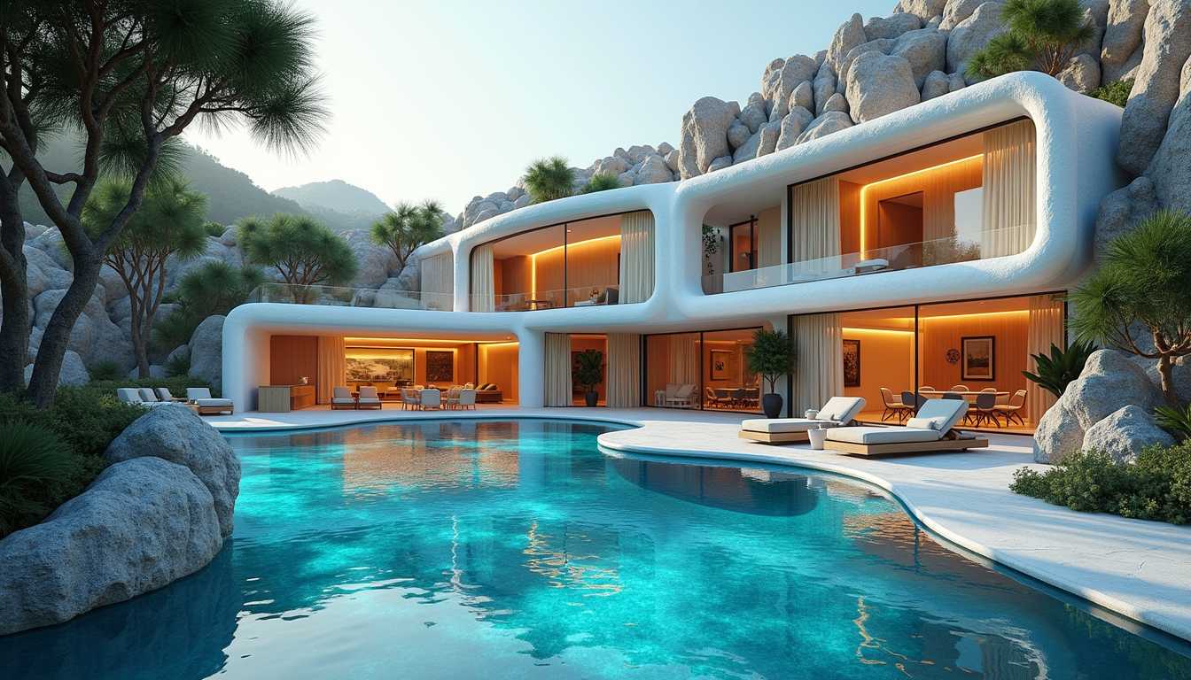 Cinematic style, realism, cinematic quality, Midjourney_Whisper,
A charming scene of a residential building. It is a palace for a person characterized by spirituality and wealth. It is characterized by the utmost creativity and imagination. It merges with nature in a magical way. There is a wonderful swimming pool that merges with the rocks and the house in a creative way, as if it were a river emanating from the heart of the mountain. The building takes the shape of a phoenix to suggest a new beginning ,Create an ultra-realistic image, and in 8K, based on this text: “Interdimensional Rift of Gold and Sapphire”: Think of an immense interdimensional rift, with vortices of sapphire blue energy and golden reflections, surrounded by futuristic pearly white architecture. This portal is the key to interdimensional travel, attracting explorers from all corners of the multiverse.I need this image to be fresh, unique, engaging, rich in detail, and superior to anything the audience has encountered so far. And it is impossible not to want to see this image from beginning to end;   Before giving your answer, stop, think and take a deep breath. I want you to think about what a good response to this request would be and work out your reasoning before generating the image.