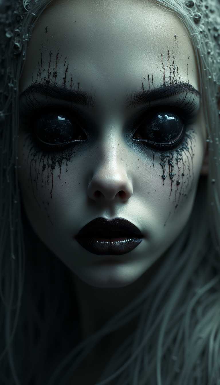 Enigmatic and Otherworldly A Hauntingly Beautiful Portrait