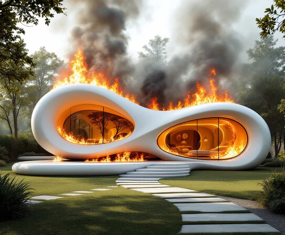 Inferno in Infinity A Modernist Dream Consumed by Flames