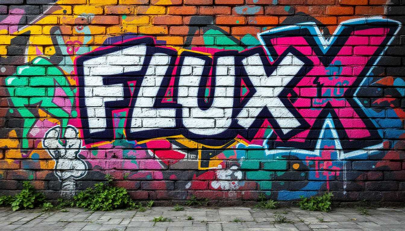 Vibrant Urban Graffiti: FLUXX