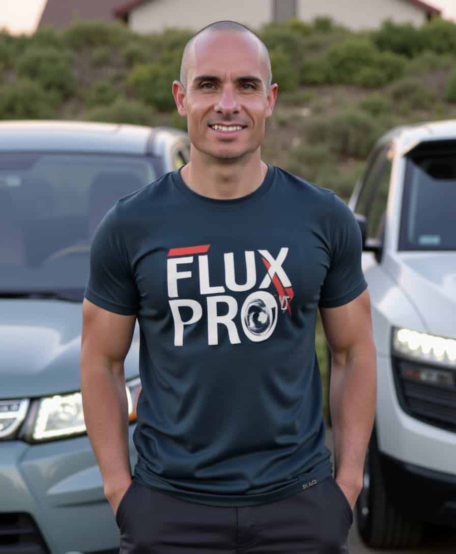 a logo that reads FLUX PRO