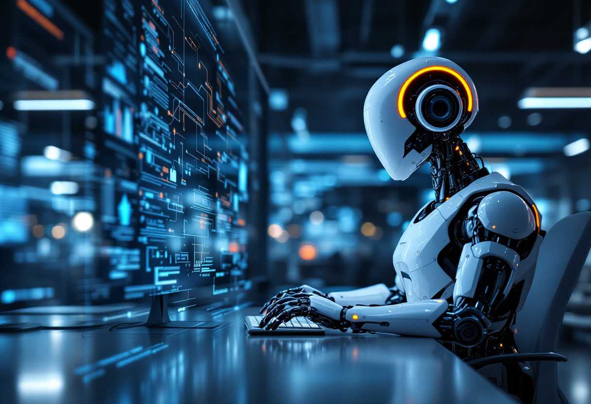 modern technology, office, ai, ar, robots