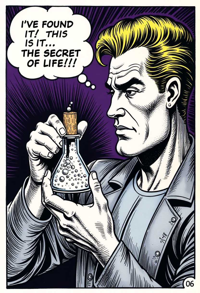 Scientist Discovers Elixir of Life in a Flask