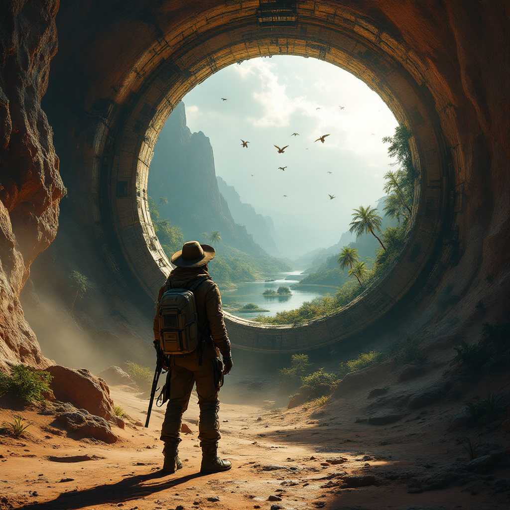 Exploring the Unknown A Hikers Journey Through an Enigmatic Portal