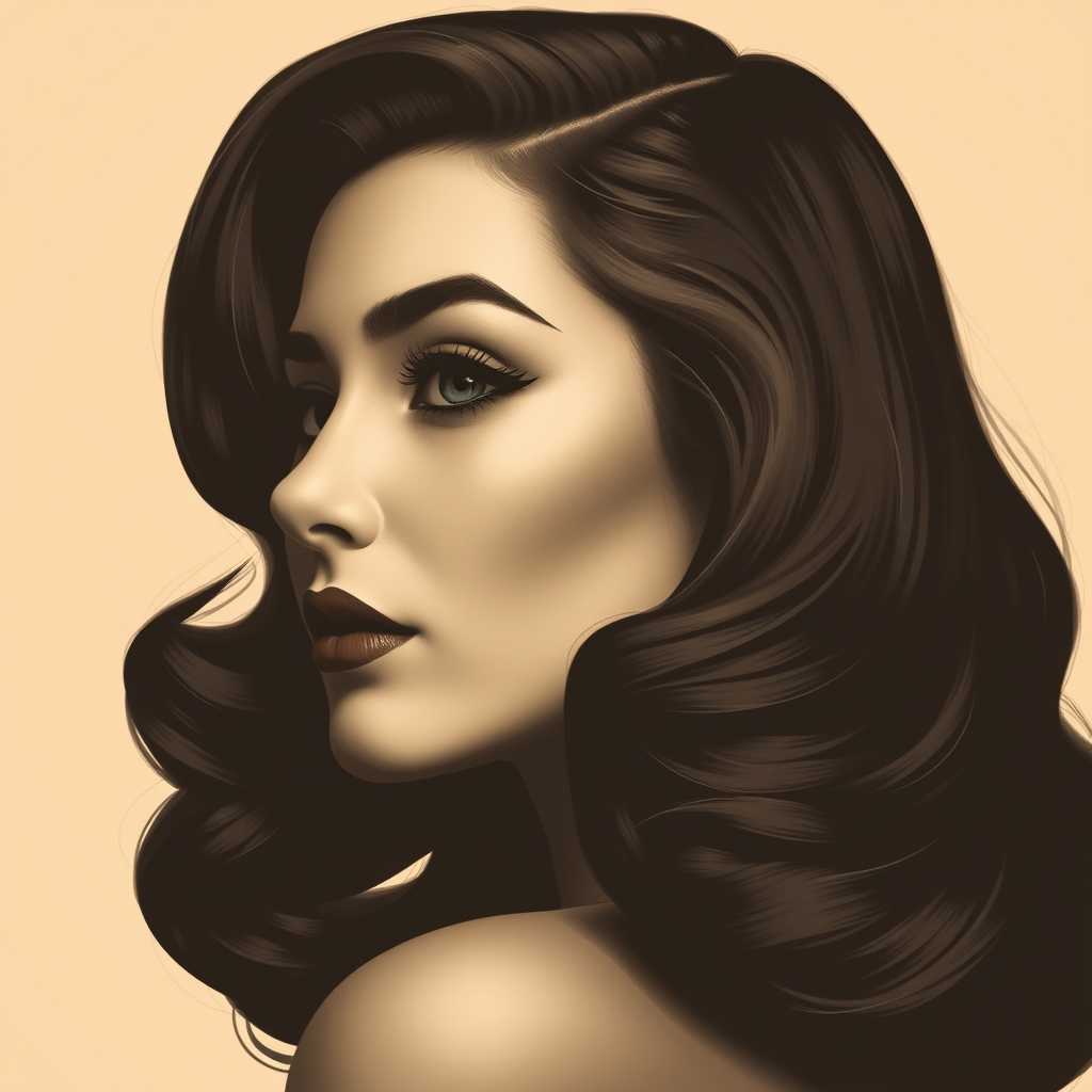 Elegant Profile in Sepia Tones