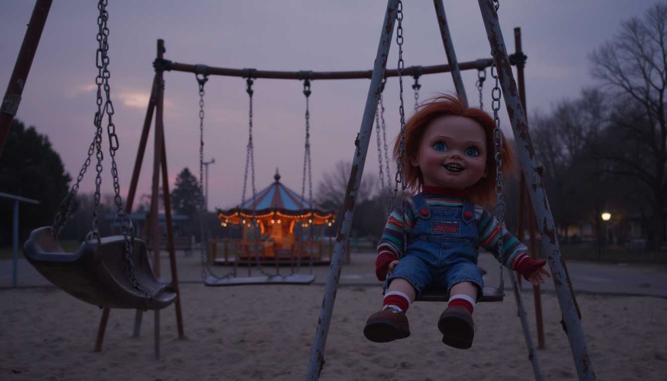 Dusk at the Desolate Playground