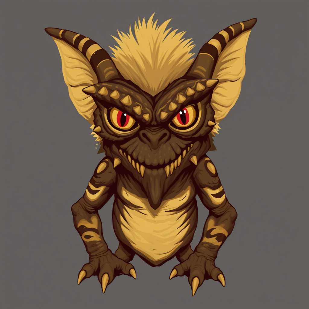 Mugshot style of a JDGremlin creature