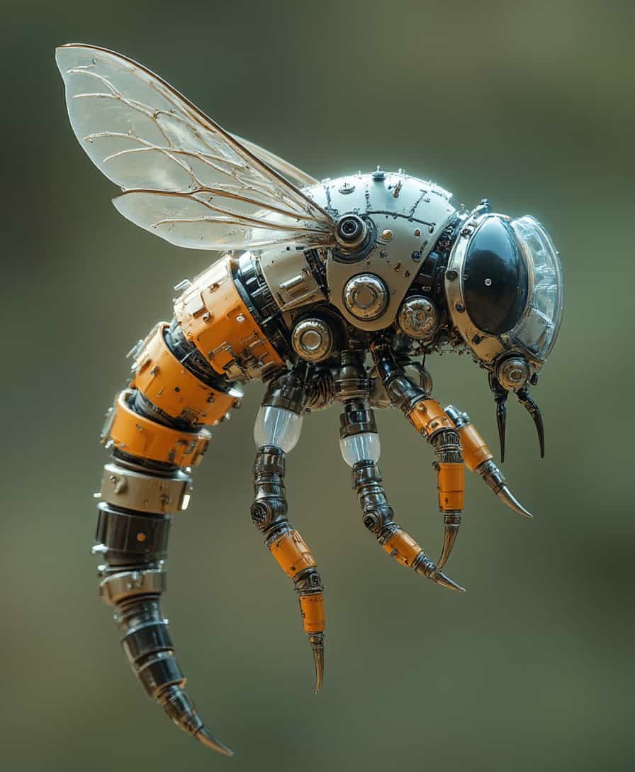 wxjq,A machine that combines machinery and biology as a bee