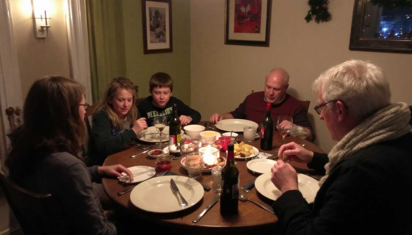 dinner_20101224.jpg, Christmas family  turkey dinner