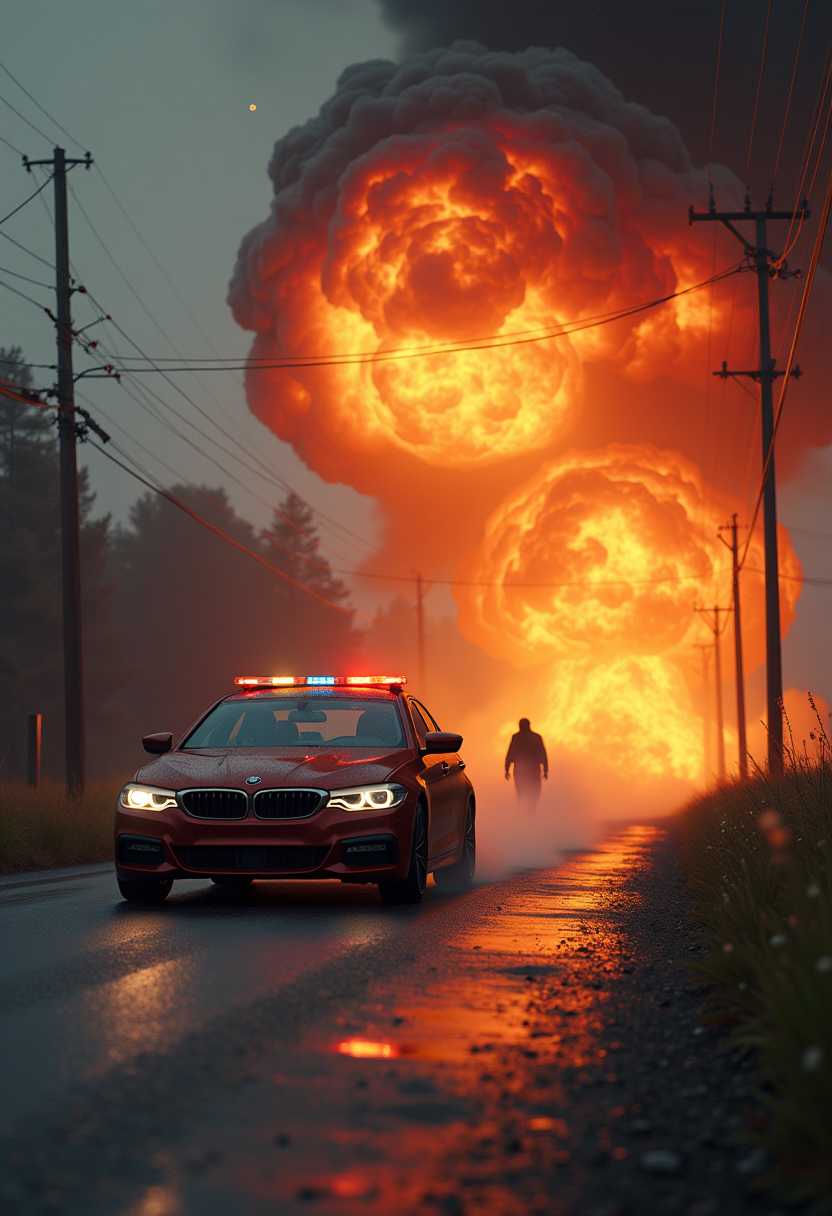 It's always the car siren and the distant dog barking that sells the explosion was big enough