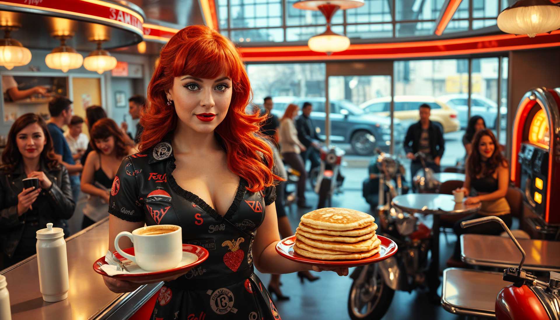 AI-generated image: masterpiece, best quality, highres, sharp image, more detail, wide shot, super panavision 1960 style