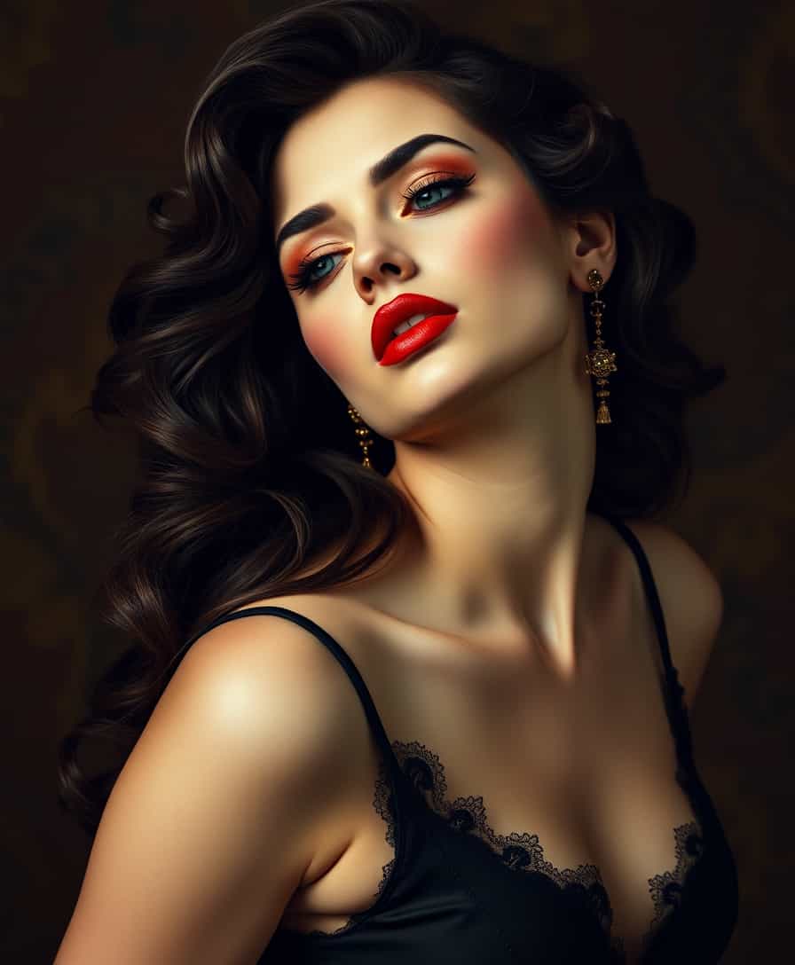 Sexy Woman. Baroque Art.