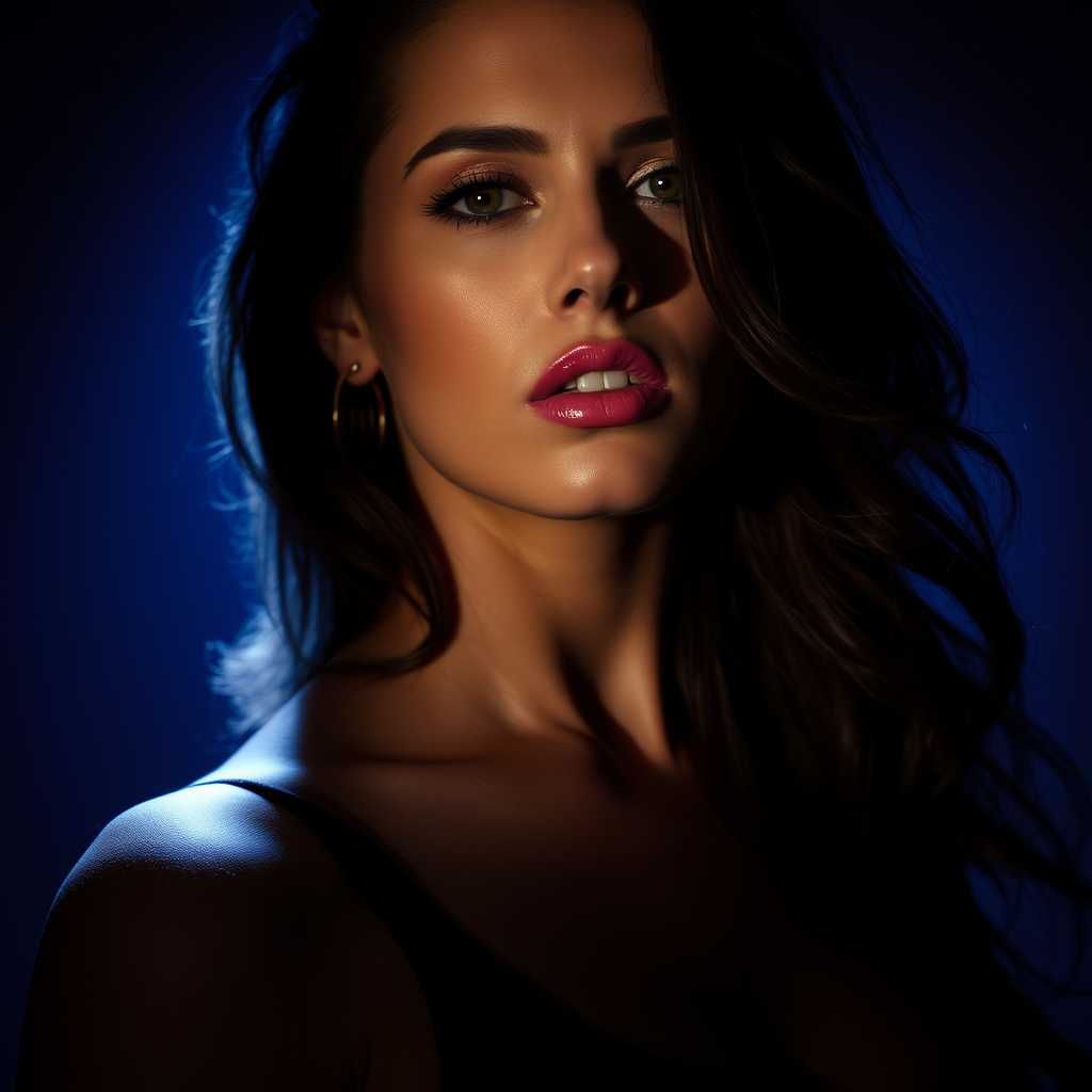 Sexy Woman. Dramatic use of light and dark.