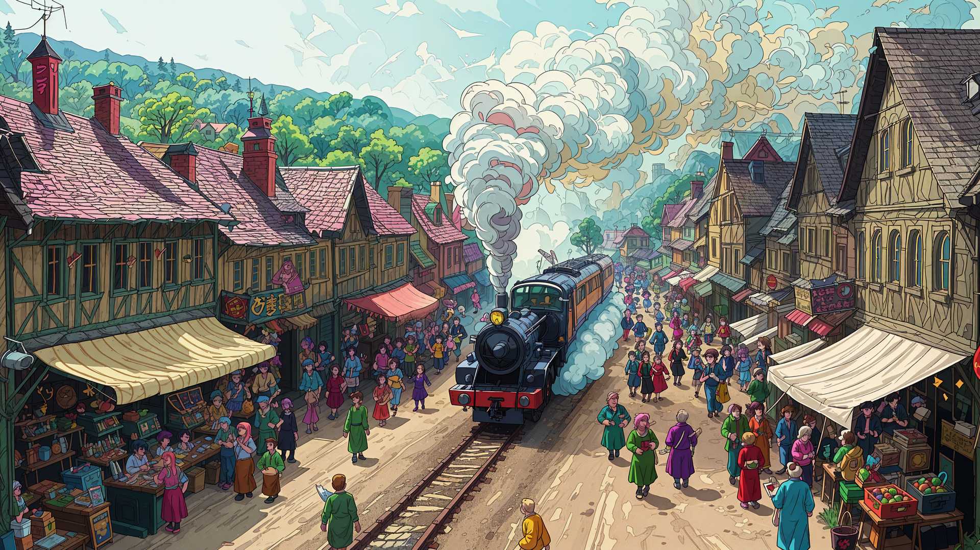 AI-generated image: cartoon, animation, bright colors, fun, masterpiece, best quality, highres, sharp image, more detail