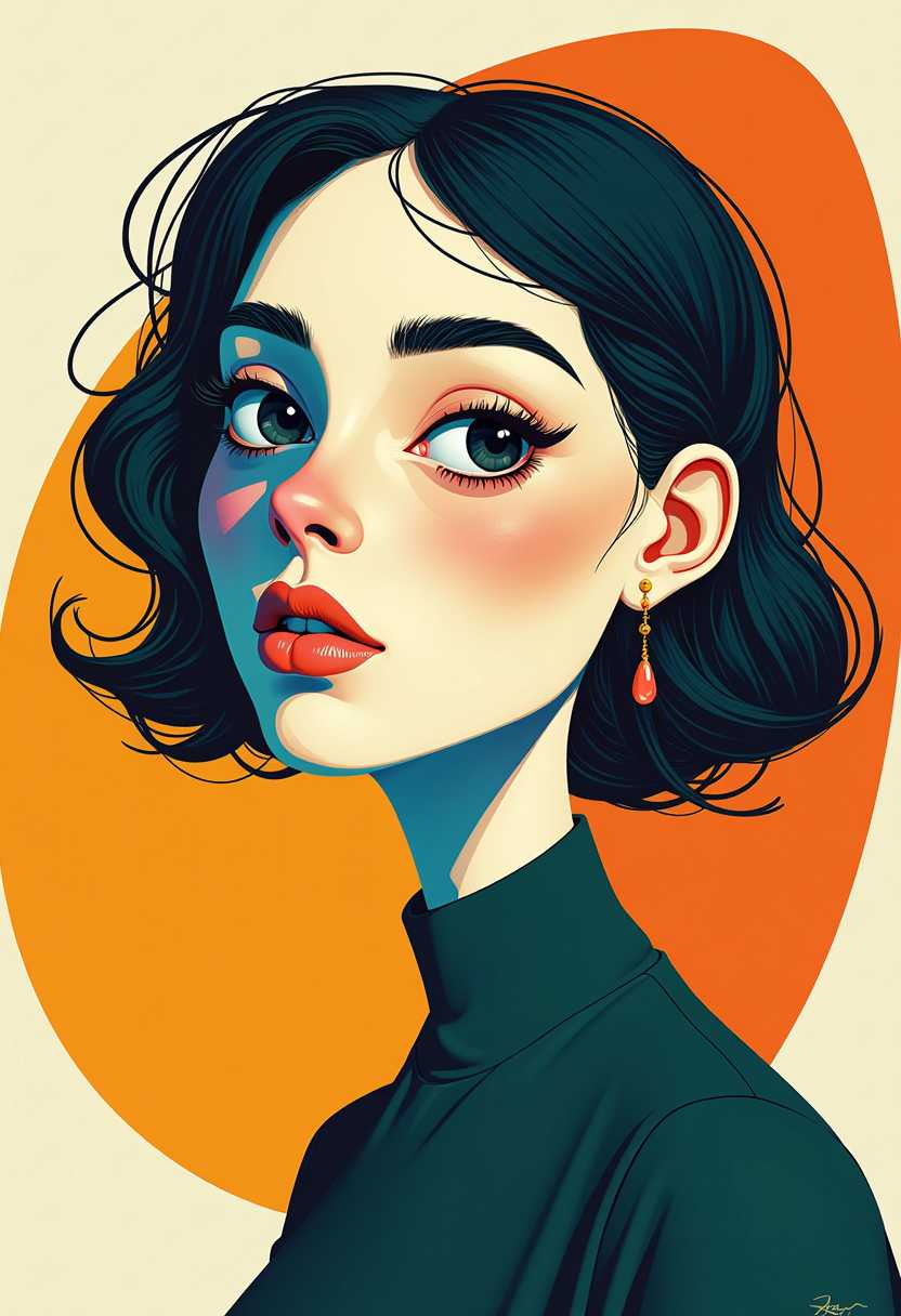 This 3D rendered image features bold outlines and exaggerated shapes. "Art is a harmony parallel with nature." - Paul Cézanne