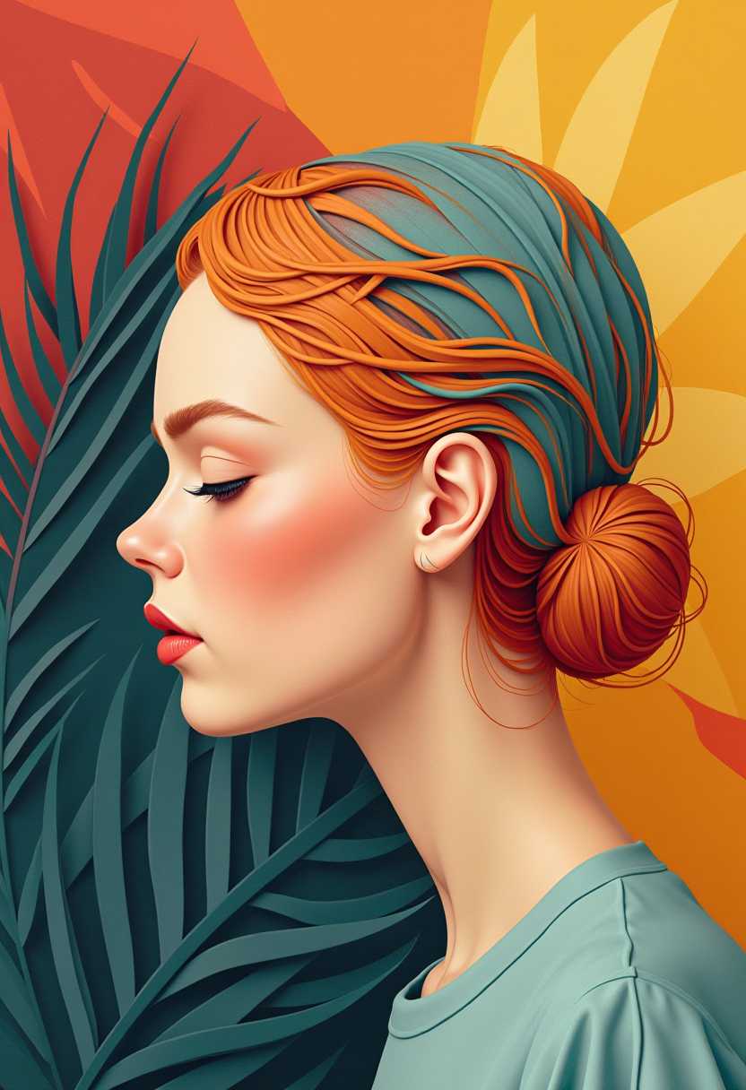 This 3D rendered image features bold outlines and exaggerated shapes. "Art is a harmony parallel with nature." - Paul Cézanne