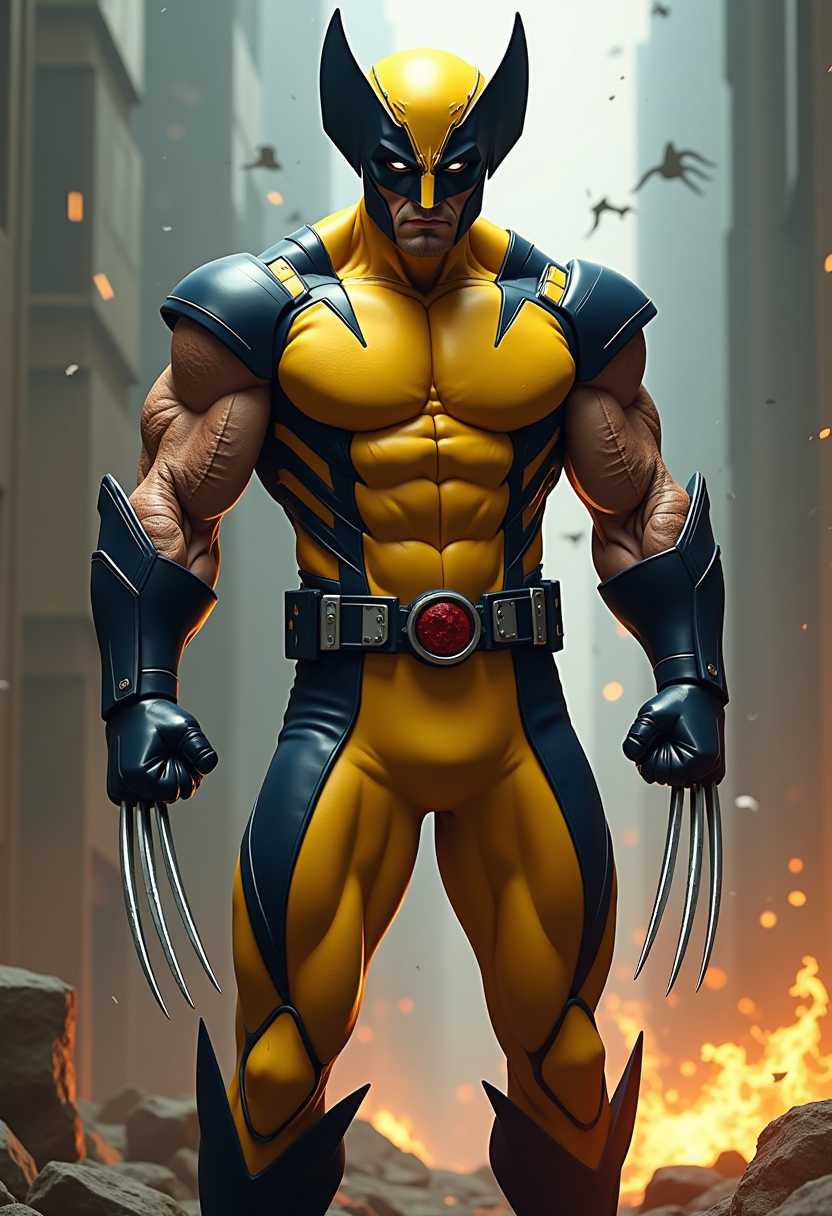 Wolverine 3D Character Model A Detailed Look at the Iconic Marvel Superhero