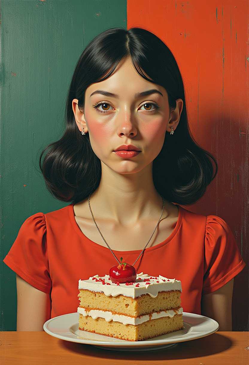 You Can Have Your Cake and Eat It Too, a russian surreal cubist portrait of soviet daily life