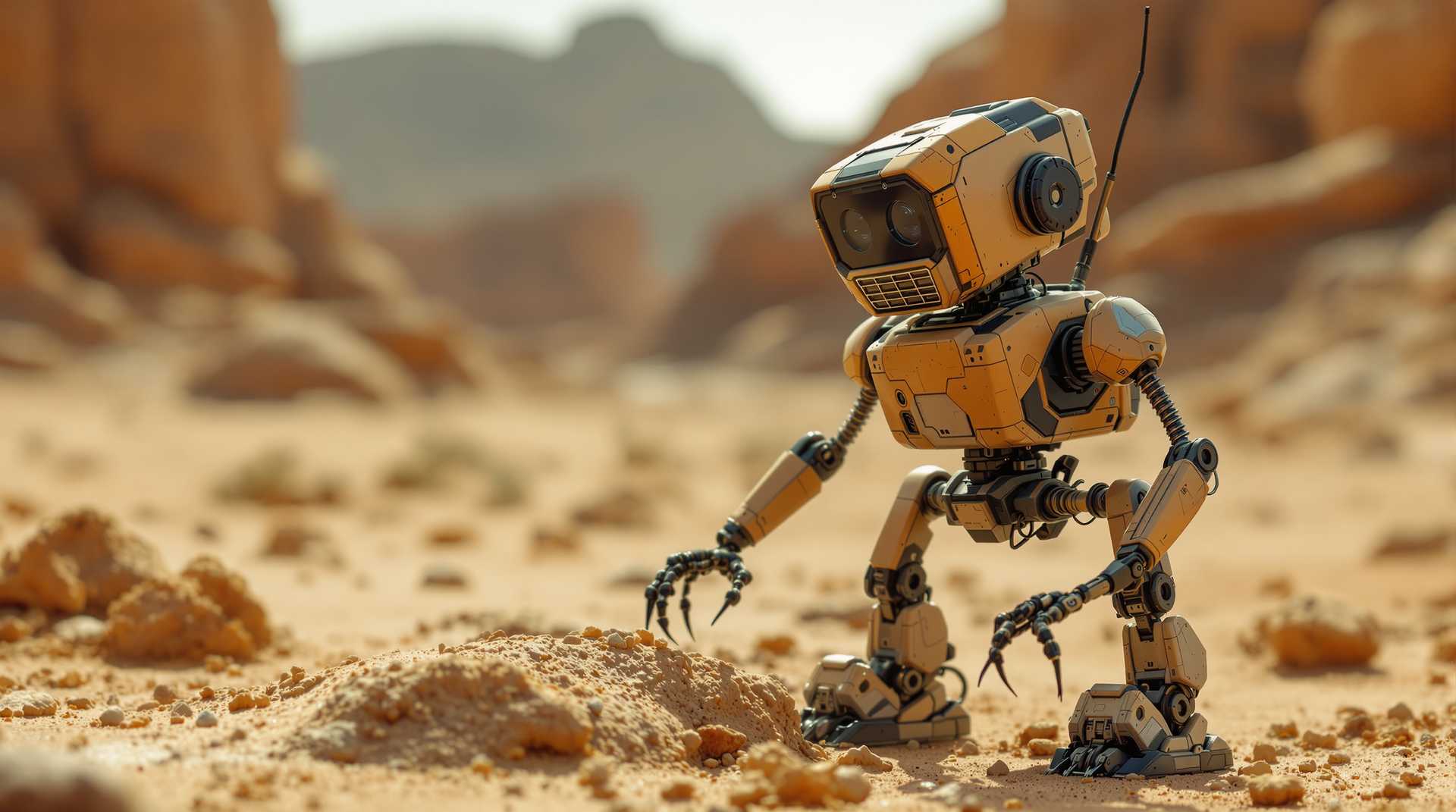 Curiosity in the Desert: A Robot's Exploration