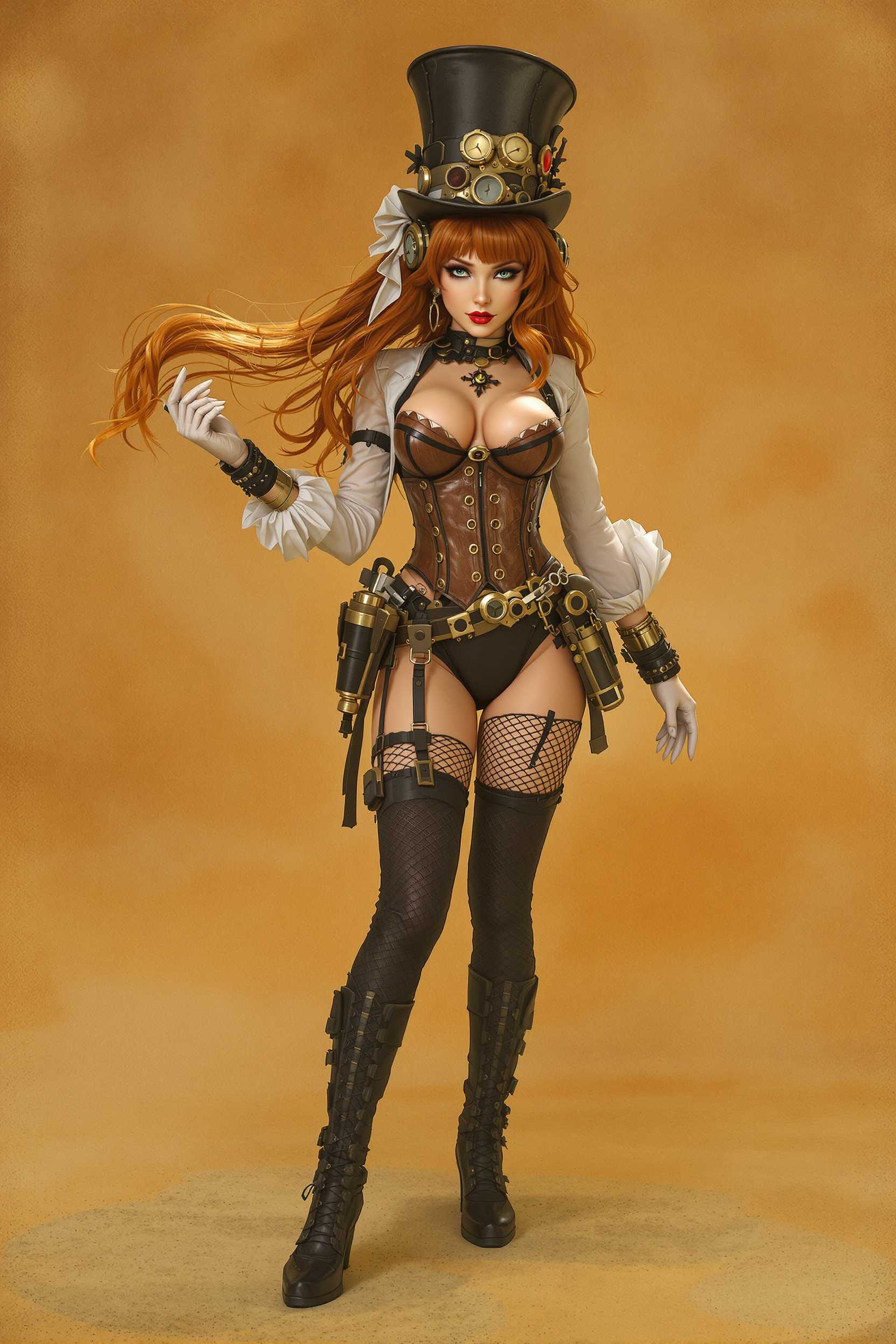 busty girl steampunk