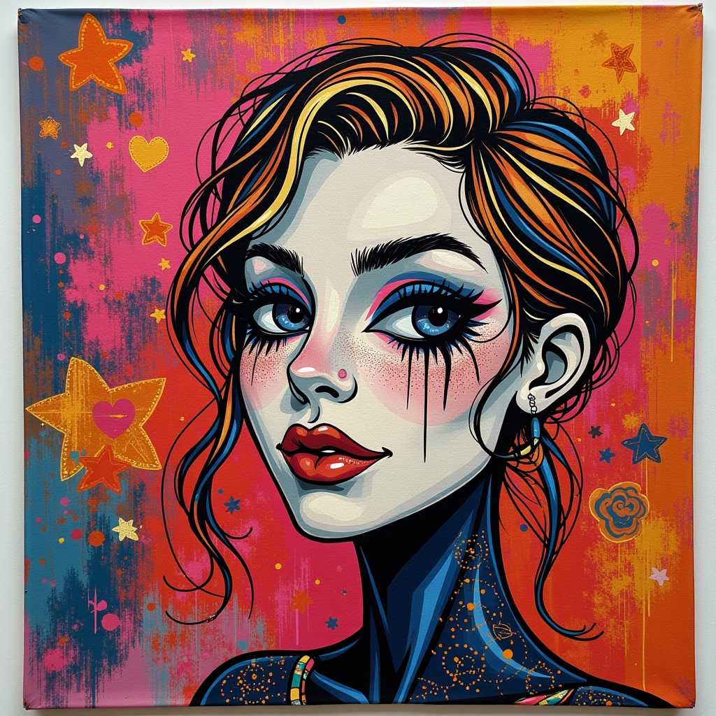 Cosmic Pop Art Portrait
