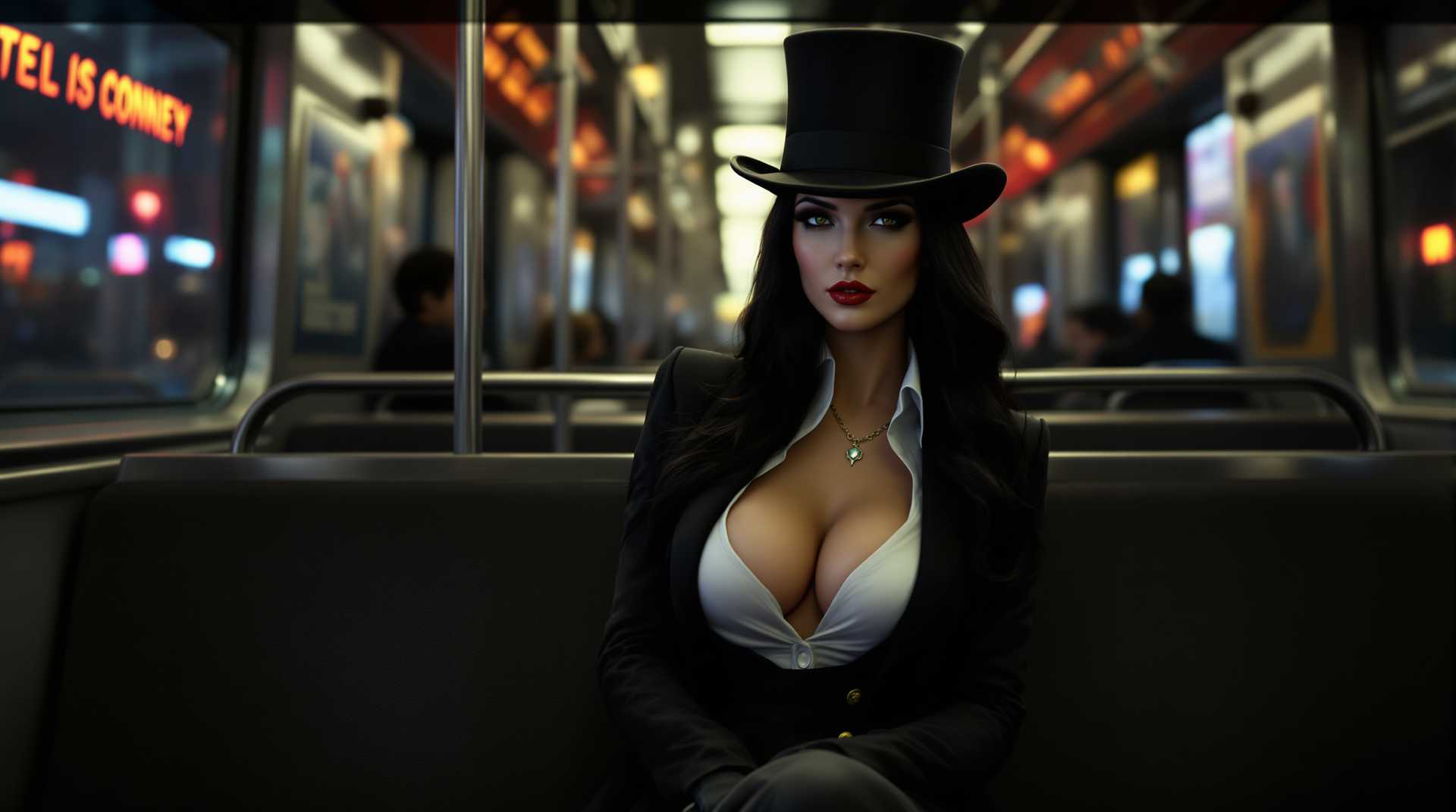 **Subway Elegance: A Study in Contrast**