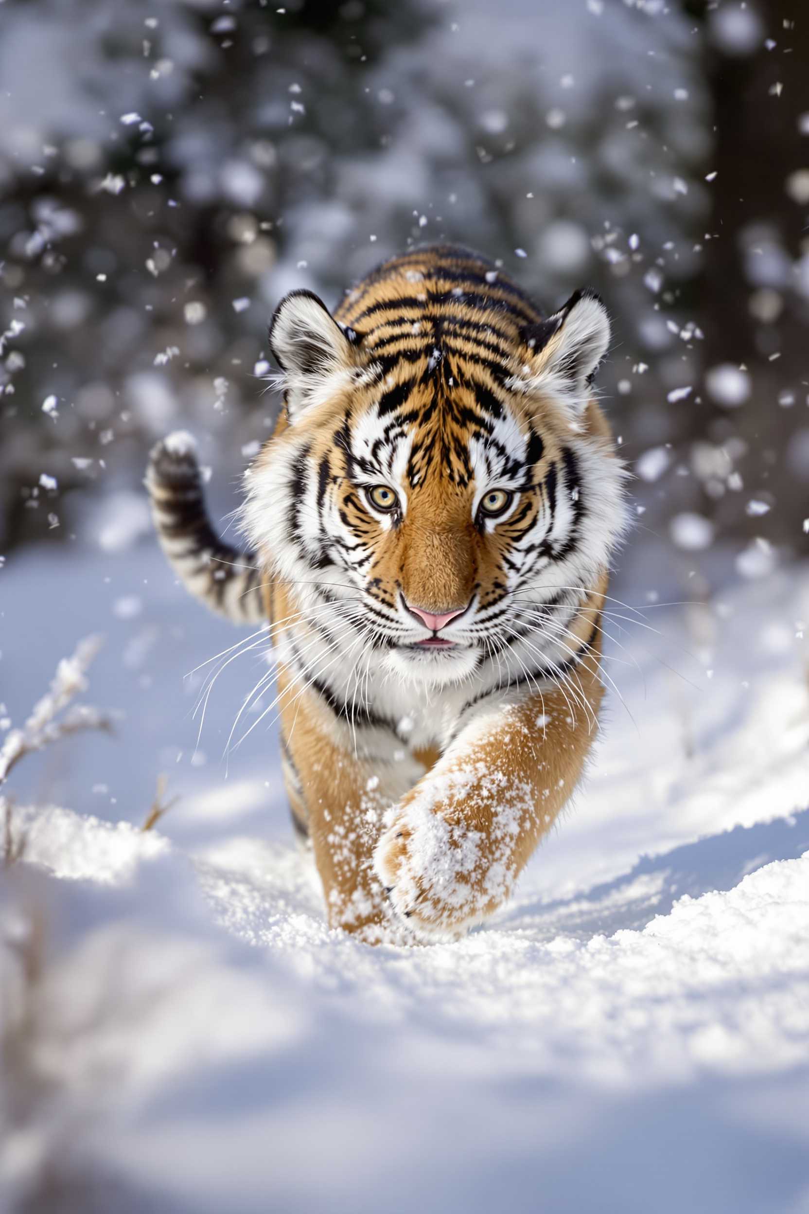Winter Majesty: Tiger in Snow