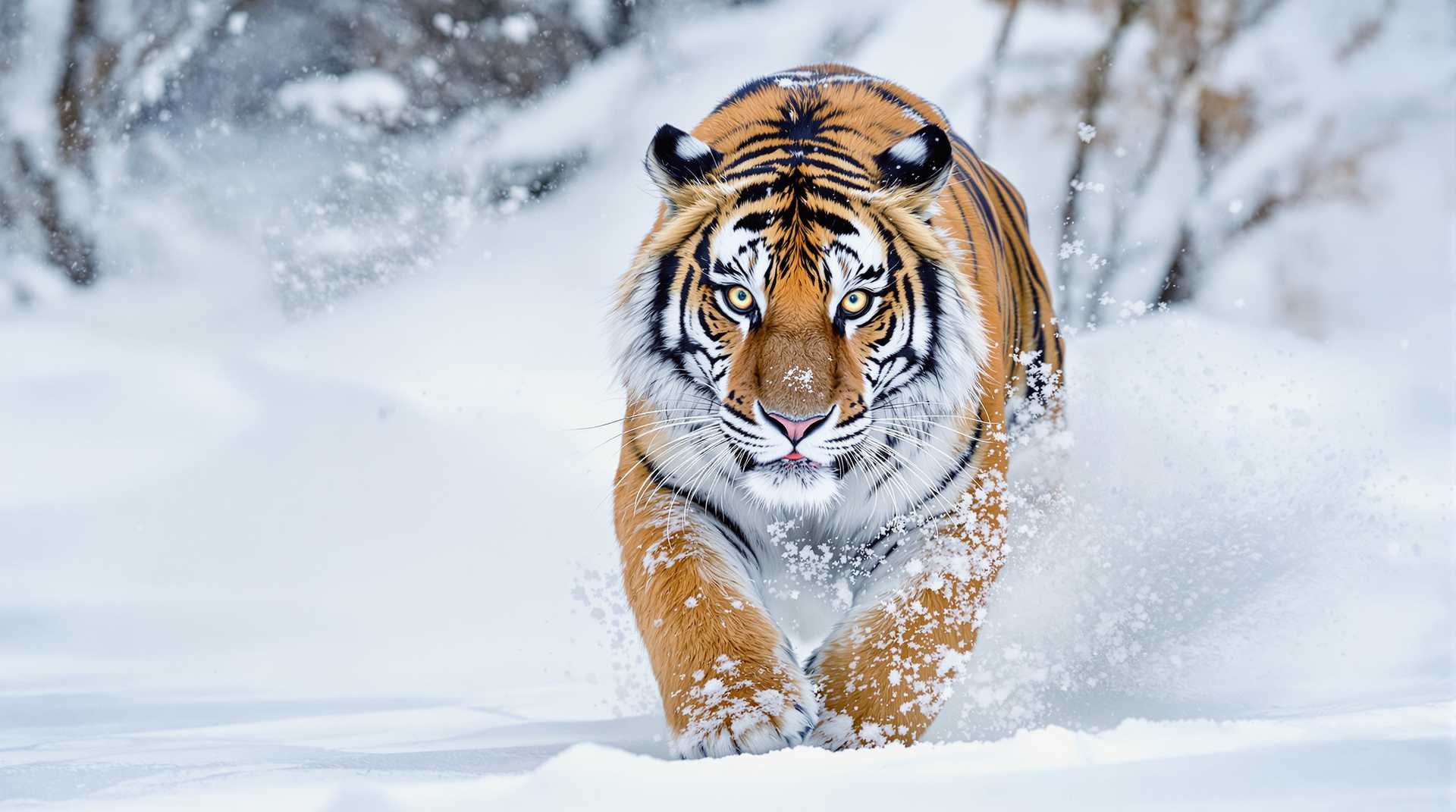 Stalking Through the Snow: A Tiger's Prowl