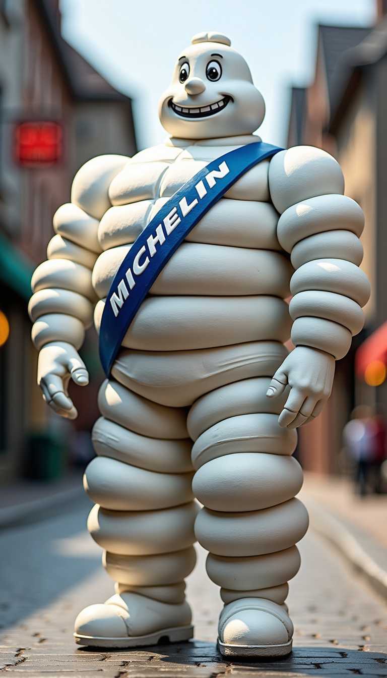 Michelin Man Statue on Street