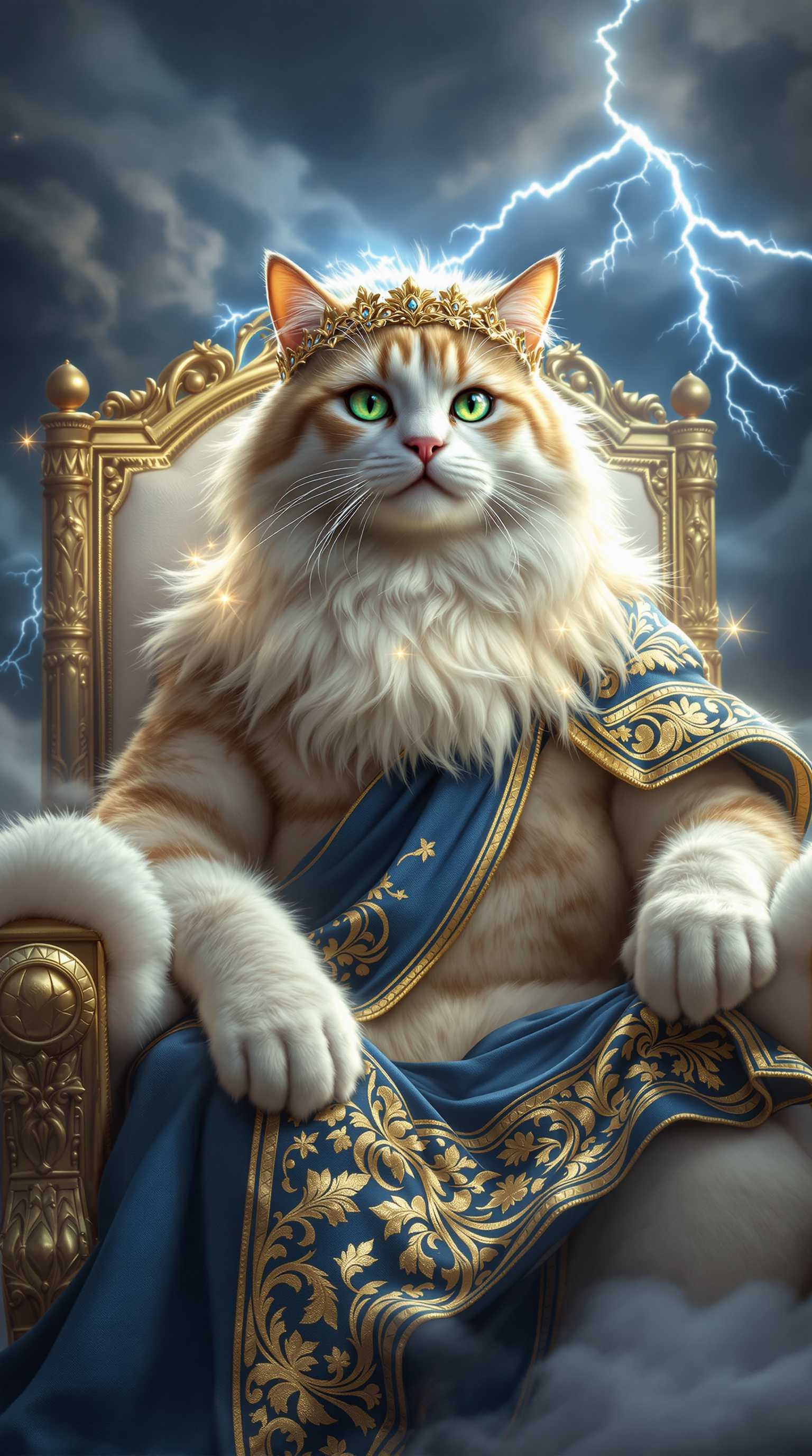 Regal Feline Amidst the Storm