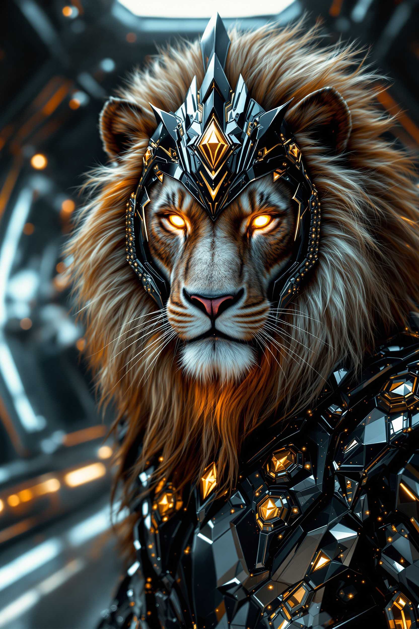 Futuristic Guardian Lion
