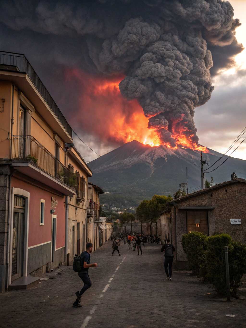 Volcanic Eruption A Town in Chaos
