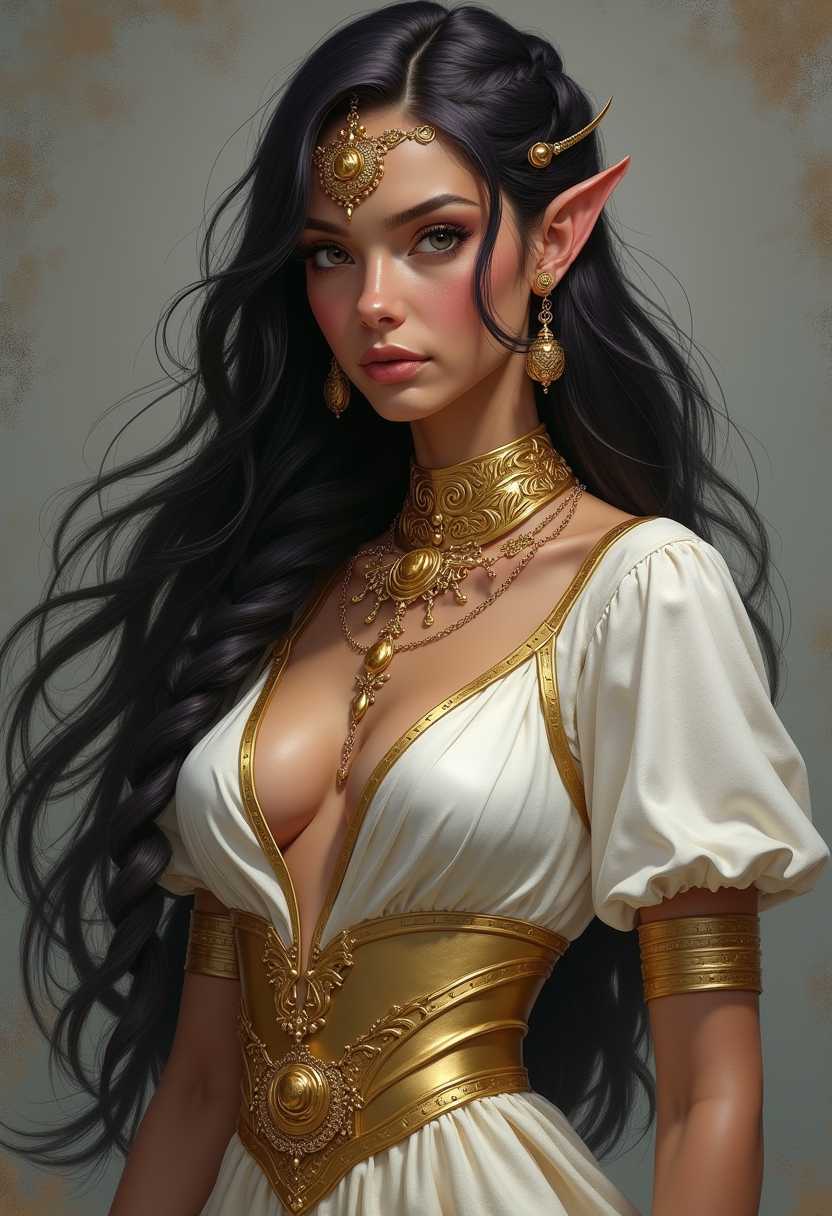 Elven Elegance: A Portrait of Regal Beauty
