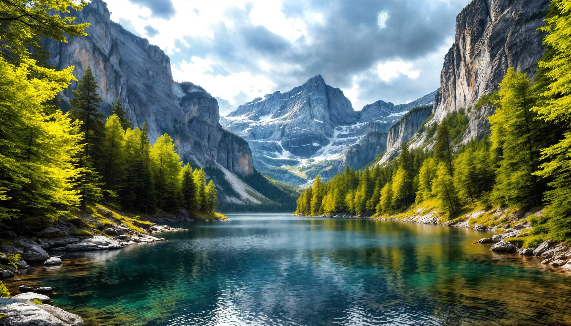 Tranquil Majesty: Reflections of a Mountain Lake