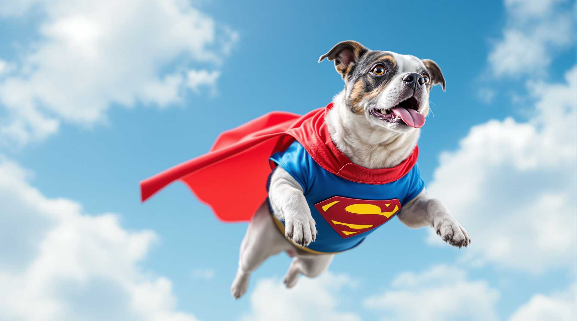 Superdog in Flight