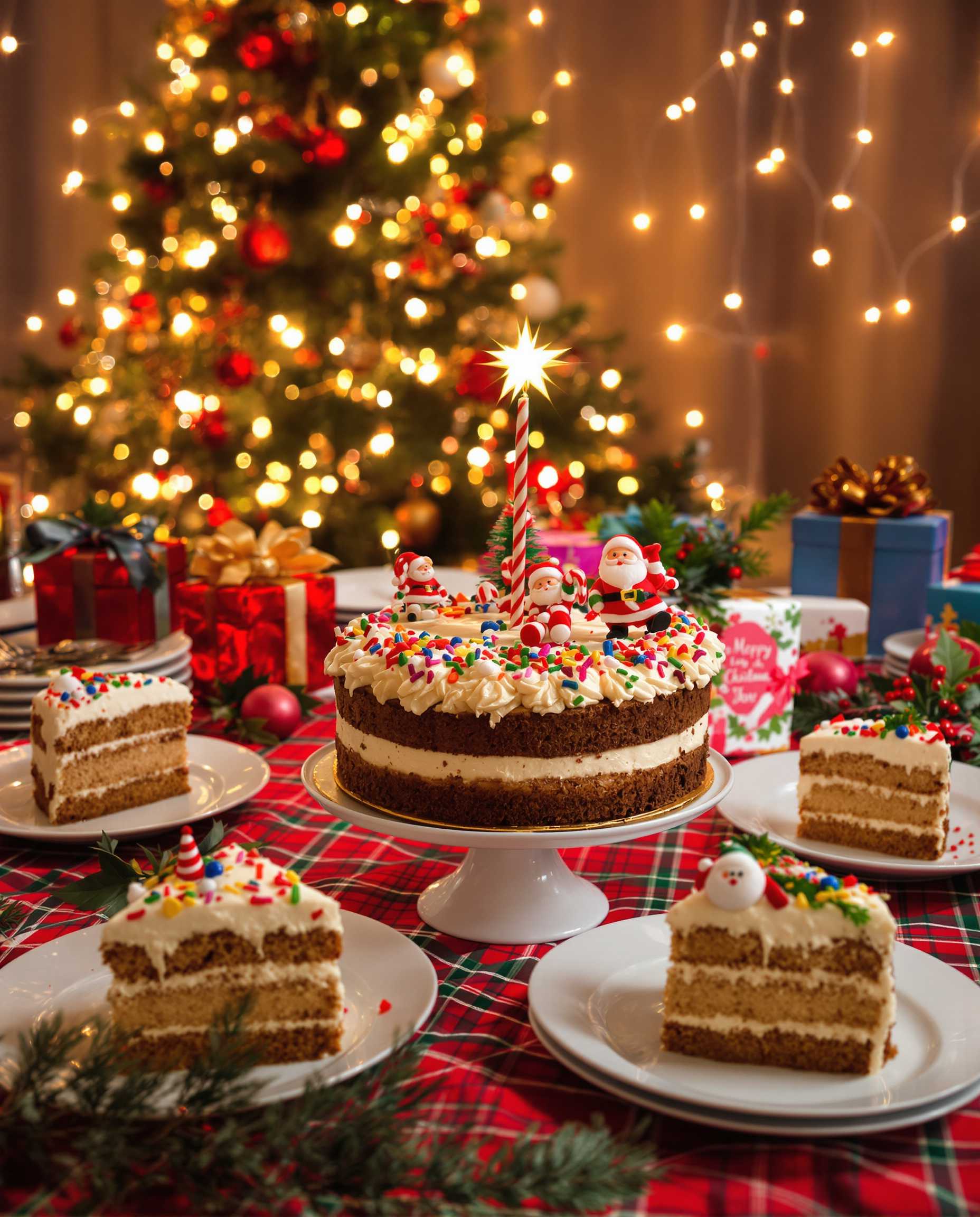 Festive Christmas Cake Celebration