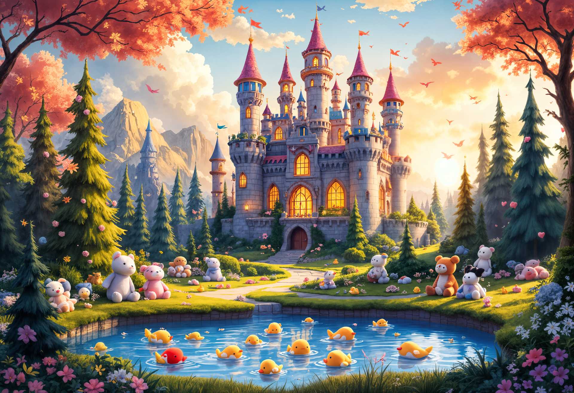 Enchanted Castle at Dusk